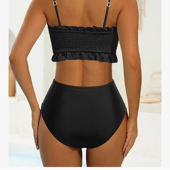 Blue Ruffled Bikini Set - Picture 6 of 6